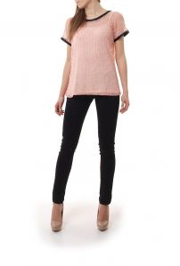 -20% SALE Siateczka top + bluzka a\'la skóra