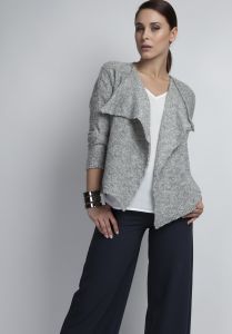 Sweter Damski Model Kaylie SWE034 Light Grey