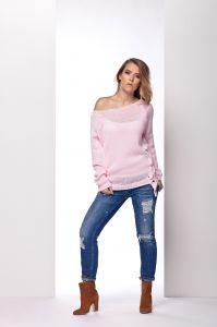 Sweter Damski Model LS155 Powder Pink