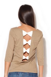 Bluzka Model K173 Beige