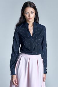 Bluzka Model B66 1208 Navy/Pink