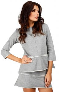 Trapezowa bluza MOE049 Grey