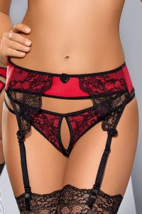 Pas do pończoch Model V-5322 Desire me Red/Black