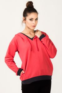 Bluza Damska Model Paulina 2 Coral/Navy