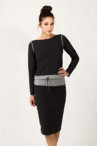 Bluza Damska Model Milena 5 Dark Grey/Light Grey