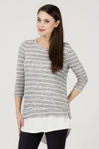 Sweter Model 470415 Grey-White