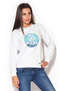 Bluza Damska Model K166 White/Blue