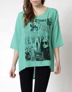 OSTATNIE SZTUKI -20% Bluzka asymetryczna tunika