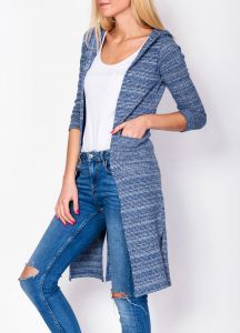 -25% SALE Długa narzutka prążki