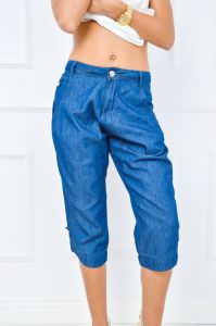 - 40% SALE Jeansowe bermudy luźne