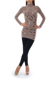 -20% SALE Tunika sweter z golfem