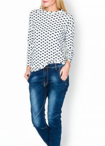 - 25% SALE Bluzka zamek z tyłu