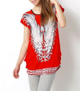 SUPER SALE Wzory tunika print bluzka