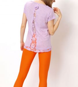 -20% SALE Asymatryczna bluzka koronka plecy
