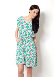 -20% SALE Kwiaty sukienka wzory kieszenie