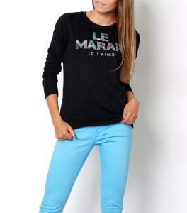Bluza kwiatowy napis
