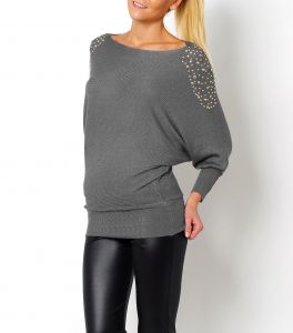 Sweter oversize nietoperz dżety