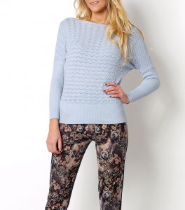 Sweter nietoperz wzór